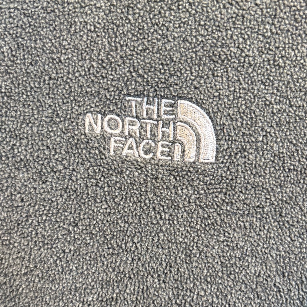 The North Face Kids' Gray Fleece Jacket with Pink Trim Size Large 14/16 - Picture 2 of 5